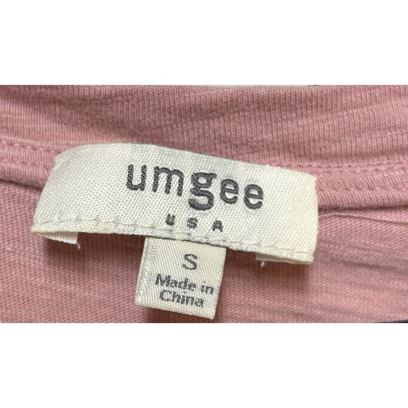 Umgee Crew Neck Colorblock Pockets Oversized Twist Top Multicolor Women's SZ S - Picture 3 of 7